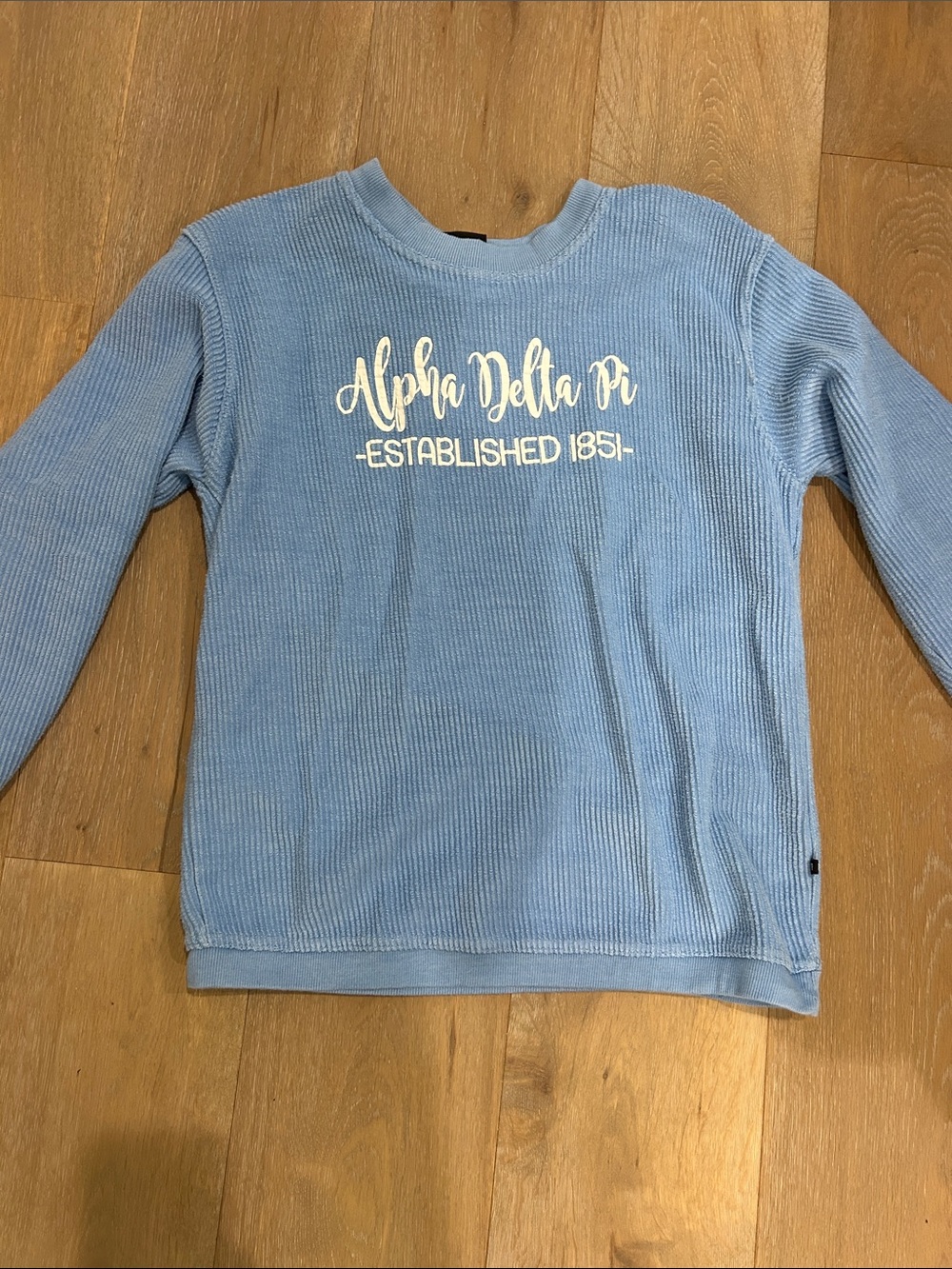 Alpha Delta Pi Light Blue Crewneck Sweatshirt